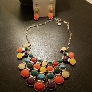 Liz Claiborne Statement Necklace & Earring Set​